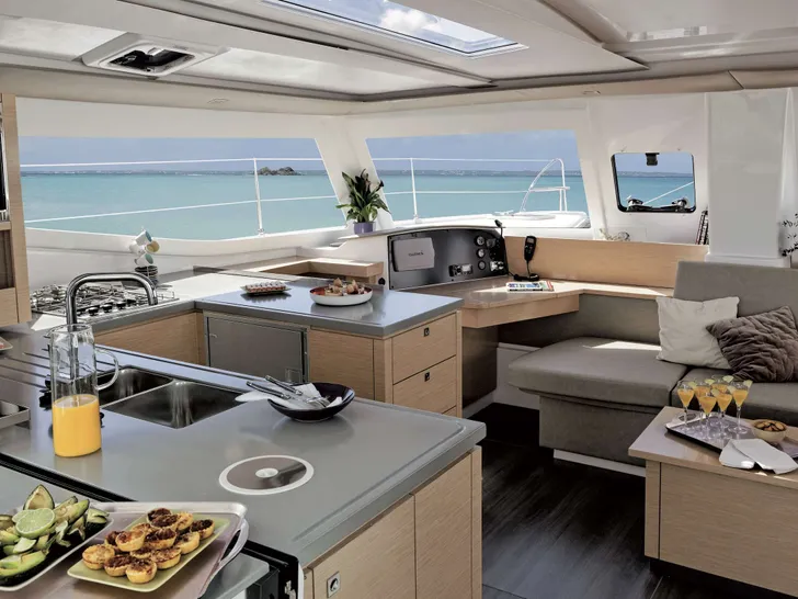 MAHANA Fountaine Pajot Helia 44 - galley MAHANA Fountaine Pajot Helia 44 - galley