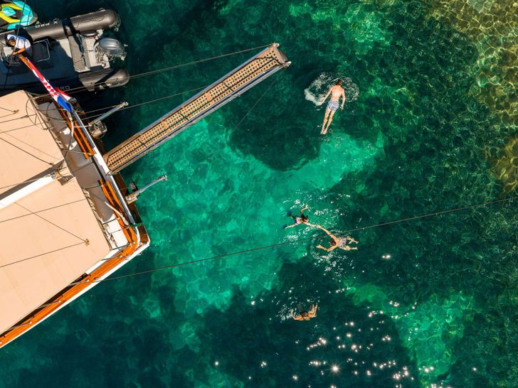 ELEGANZA Custom Gulet 27m - top aft shot ELEGANZA Custom Gulet 27m - top aft shot