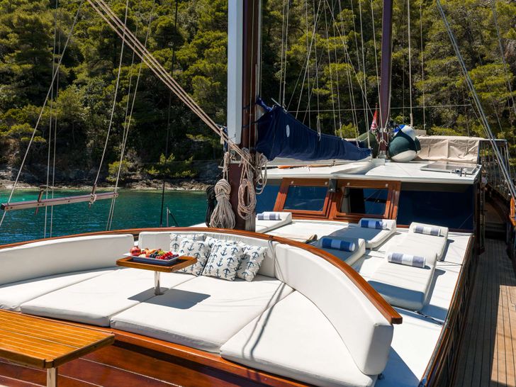 ELEGANZA Custom Gulet 27m - upper deck lounge ELEGANZA Custom Gulet 27m - upper deck lounge