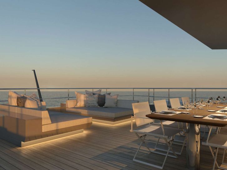 CARMEN Aegean 37m - sky deck aft CARMEN Aegean 37m - sky deck aft