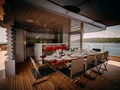 CARMEN Aegean 37m - sky deck aft alfresco dining area CARMEN Aegean 37m - sky deck aft alfresco dining area