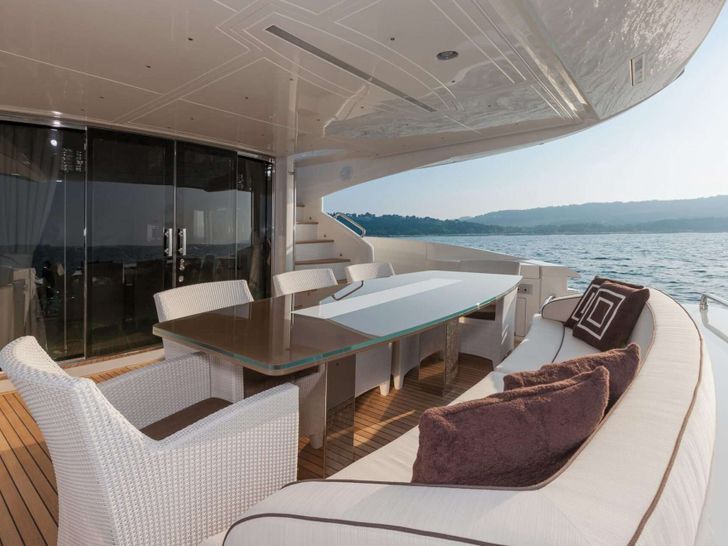 WHY NOT Dominator 78 - aft deck WHY NOT Dominator 78 - aft deck