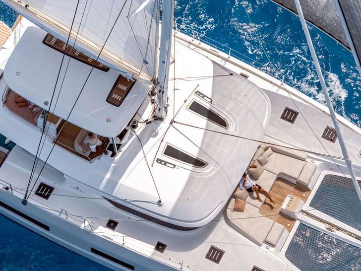 HUMBLE ONE Lagoon 55 - top aerial shot HUMBLE ONE Lagoon 55 - top aerial shot