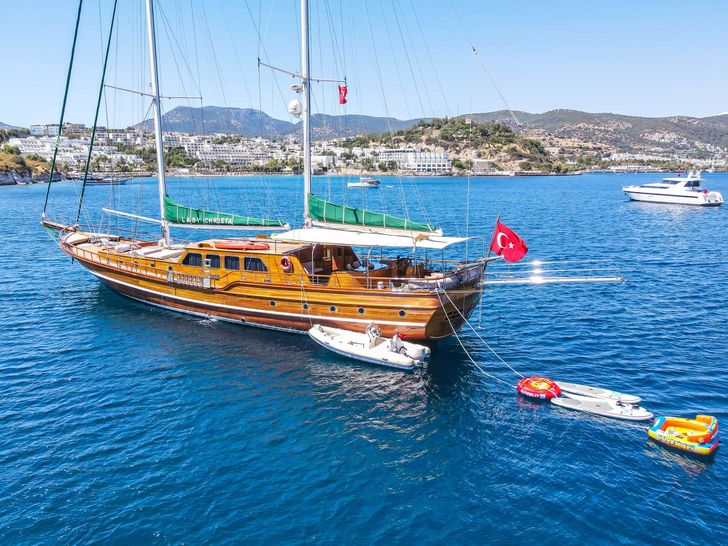 LADY CHRISTA Bodrum Shipyard 36m - anchored LADY CHRISTA Bodrum Shipyard 36m - anchored