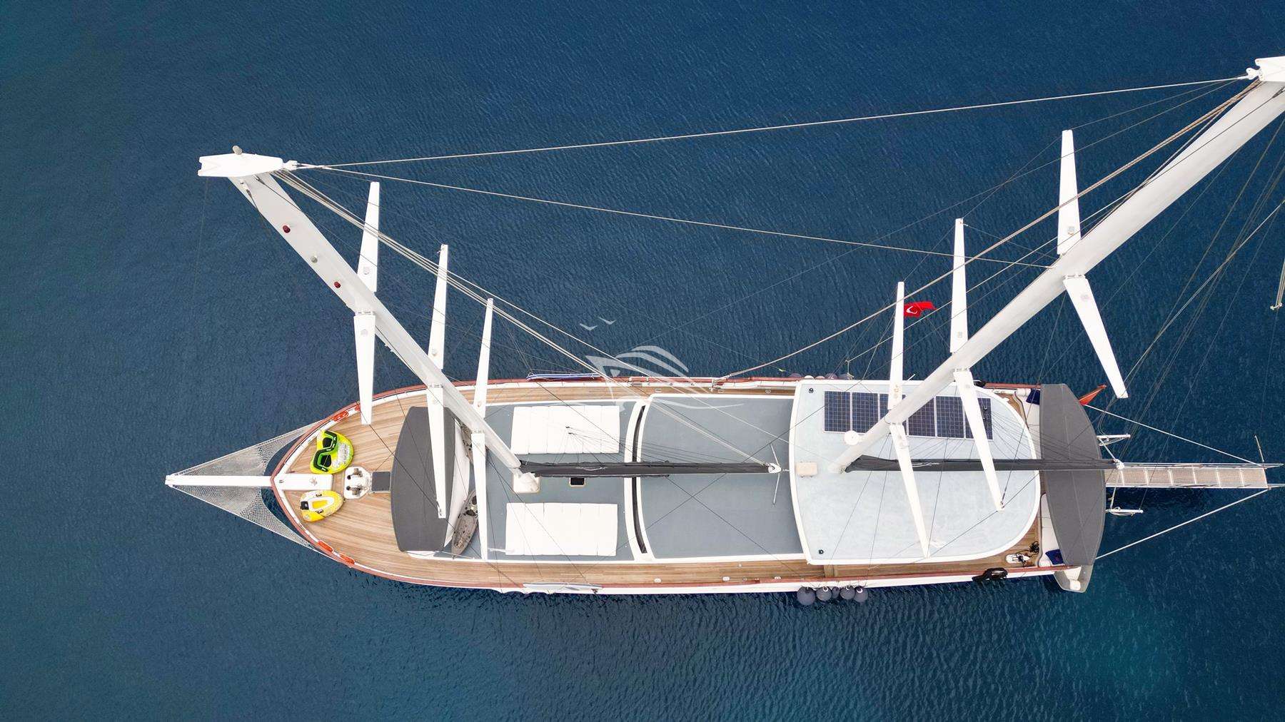 QUESTA VITA Custom Gulet 32m - top aerial shot