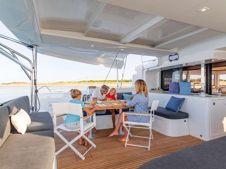 ZALINA Lagoon 46 - aft deck ZALINA Lagoon 46 - aft deck