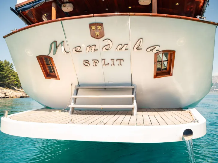 MENDULA Custom Sailing Yacht 41m - swim platform MENDULA Custom Sailing Yacht 41m - swim platform