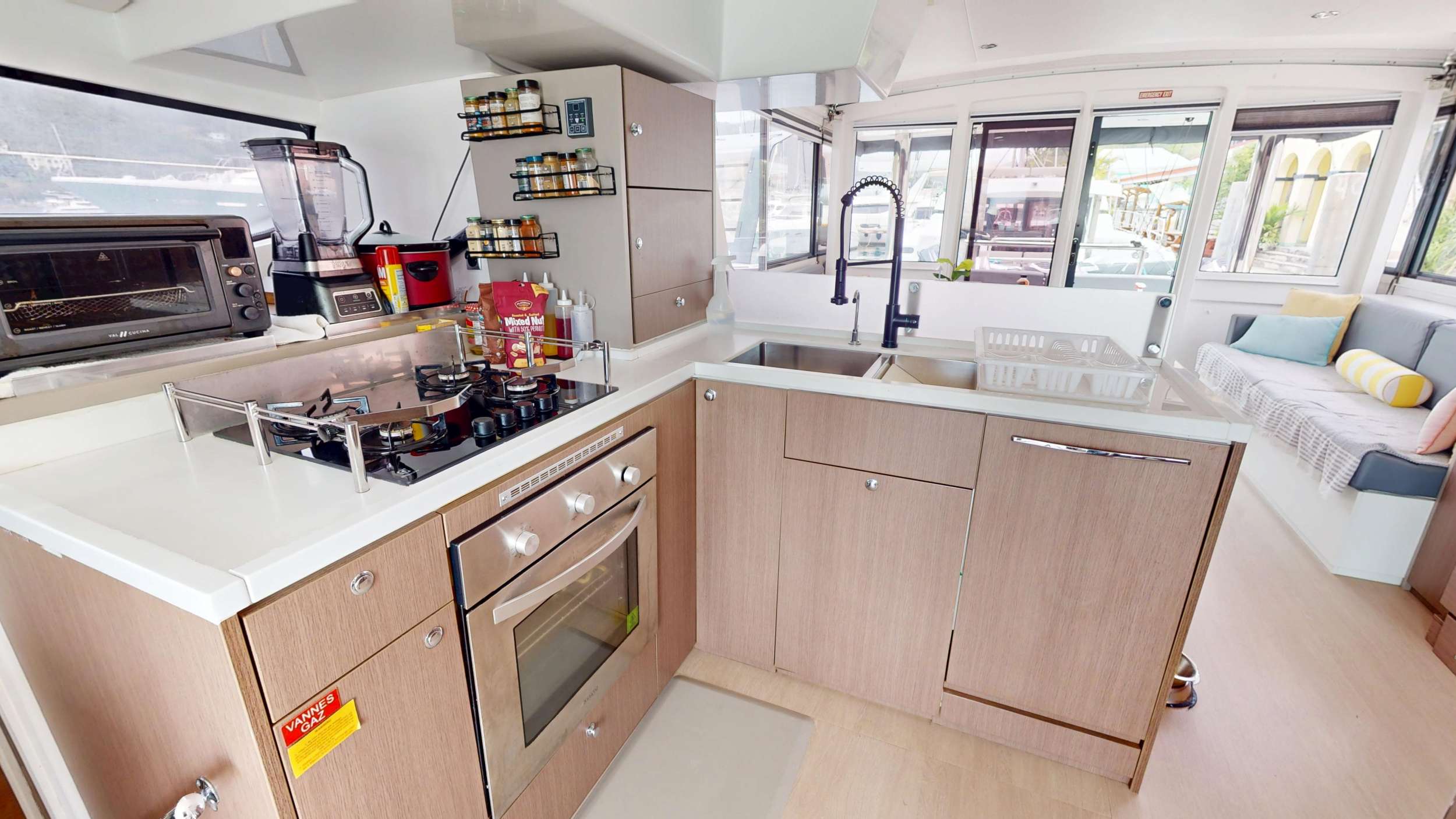 MY MARINA Bali 4.8 - galley up close