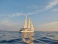 ANIMA MARIS Custom Motor Sailer 49m - sailing across the waterline ANIMA MARIS Custom Motor Sailer 49m - sailing across the waterline