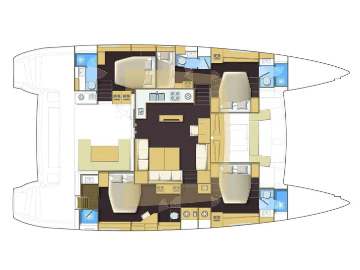 AURA Lagoon 560 - layout AURA Lagoon 560 - layout