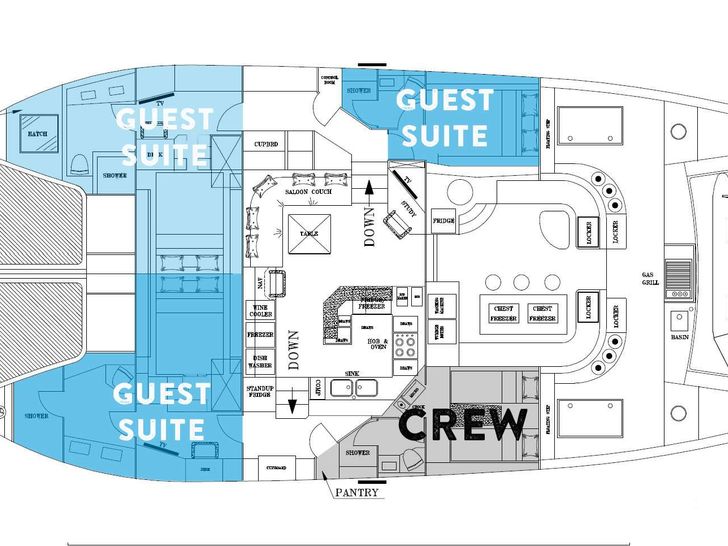 NAUTI MERMAID Royal Cape Majestic 530 - layout NAUTI MERMAID Royal Cape Majestic 530 - layout