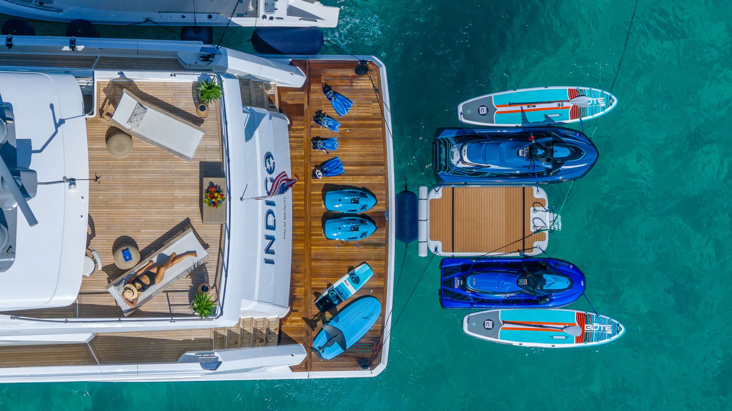 INDIGO Viking 93MY - top aft shot