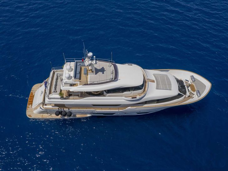 MILENA Custom Line Navetta 28 - aerial shot MILENA Custom Line Navetta 28 - aerial shot