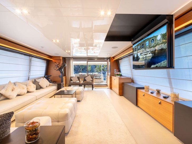MILENA Custom Line Navetta 28 - main saloon MILENA Custom Line Navetta 28 - main saloon
