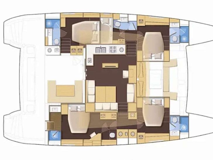 COOL BREEZE Lagoon 560 - layout COOL BREEZE Lagoon 560 - layout