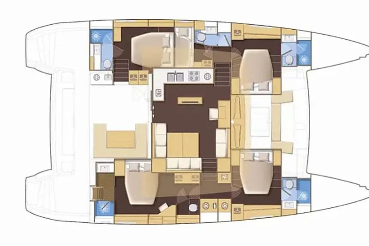 Layout for COOL BREEZE Lagoon 560 - layout
