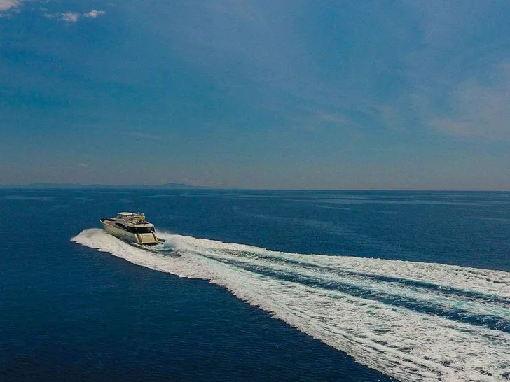 MISS KATARIINA Ferretti 880 - cruising across the Croatian waterline MISS KATARIINA Ferretti 880 - cruising across the Croatian waterline