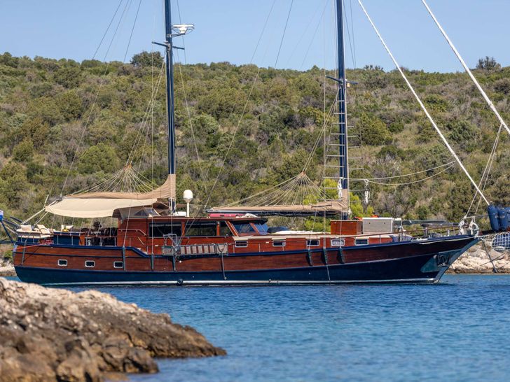 PACHA Tuzla Shipyard Custom Gulet 28m - side profile PACHA Tuzla Shipyard Custom Gulet 28m - side profile