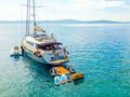 SAN LIMI Yener 34m - anchored with the water toys SAN LIMI Yener 34m - anchored with the water toys