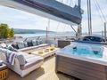 SAN LIMI Yener 34m - upper deck with the jacuzzi SAN LIMI Yener 34m - upper deck with the jacuzzi