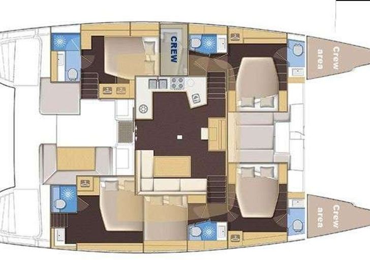 AKANA Lagoon 52F - layout AKANA Lagoon 52F - layout