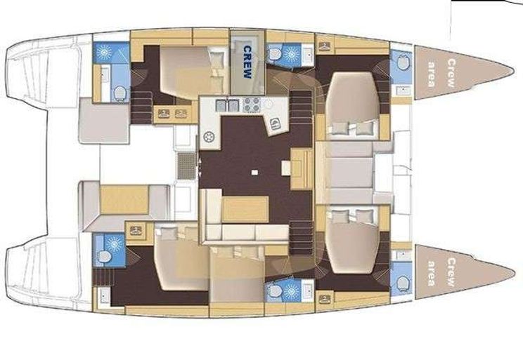 Layout for AKANA Lagoon 52F - layout