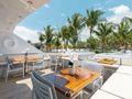 A PLACE IN THE SUN Broward 100 flybridge dining tables A PLACE IN THE SUN Broward 100 flybridge dining tables