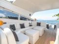 A4 Leopard Arno 27 flybridge seating area