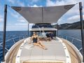 A4A Absolute Navetta 68 foredeck bronzing area A4A Absolute Navetta 68 foredeck bronzing area