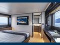 A4A Absolute Navetta 68 master cabin bed and TV
