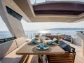 A4A Absolute Navetta 68 - sundeck alfresco dining area A4A Absolute Navetta 68 - sundeck alfresco dining area