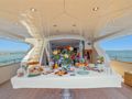 ACCAMA DELTA Azimut 30m - covered aft deck dining area ACCAMA DELTA Azimut 30m - covered aft deck dining area