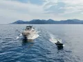 ACCAMA DELTA Azimut 100 Jumbo - cruising with the tender ACCAMA DELTA Azimut 100 Jumbo - cruising with the tender