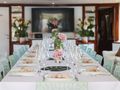 ACCAMA DELTA Azimut 100 Jumbo - indoor formal dining set up ACCAMA DELTA Azimut 100 Jumbo - indoor formal dining set up
