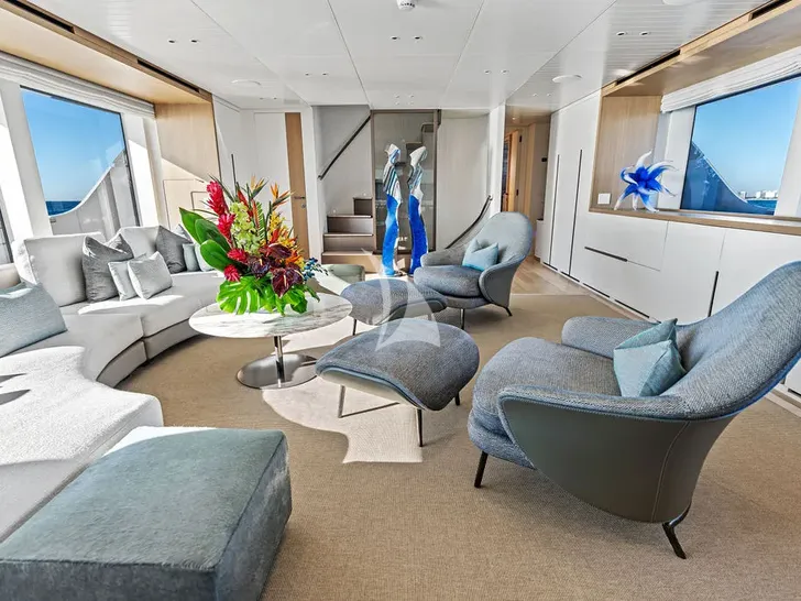 ACE Sanlorenzo SD96 - main saloon lounge ACE Sanlorenzo SD96 - main saloon lounge