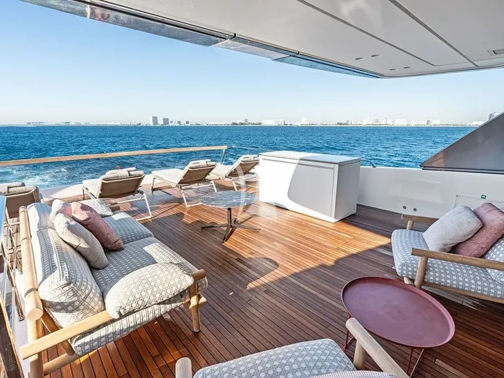 ACE Sanlorenzo SD96 - sundeck aft ACE Sanlorenzo SD96 - sundeck aft