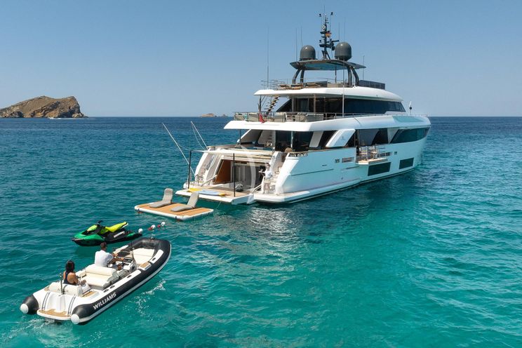 Charter Yacht ACQUA - Ferretti Custom Line Navetta 33 - 5 Cabins - Palma de Mallorca - Ibiza - Balearic Islands