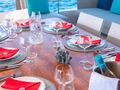 ACQUA - Ferretti Custom Line Navetta 33,formal dining set up