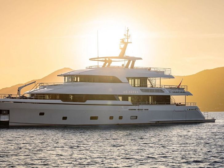 AD ASTRA Moonen 122 Martinique - anchored under the sunset AD ASTRA Moonen 122 Martinique - anchored under the sunset