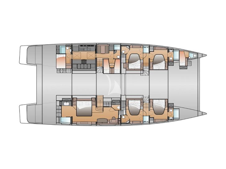 AD ASTRA Fountaine Pajot 80 - layout AD ASTRA Fountaine Pajot 80 - layout