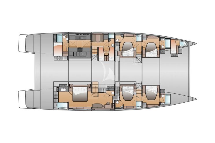 Layout for AD ASTRA Fountaine Pajot 80 - layout