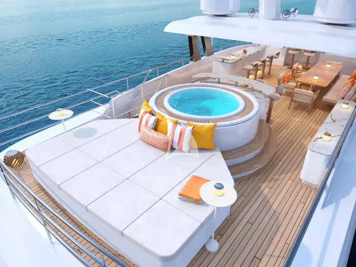 ADASTRA Moonen 122 Martinique - sundeck jacuzzi and sunbathing area ADASTRA Moonen 122 Martinique - sundeck jacuzzi and sunbathing area