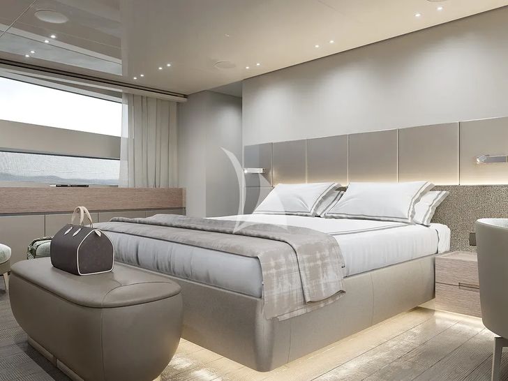 ADELA Sanlorenzo SD96 - master cabin other angle ADELA Sanlorenzo SD96 - master cabin other angle