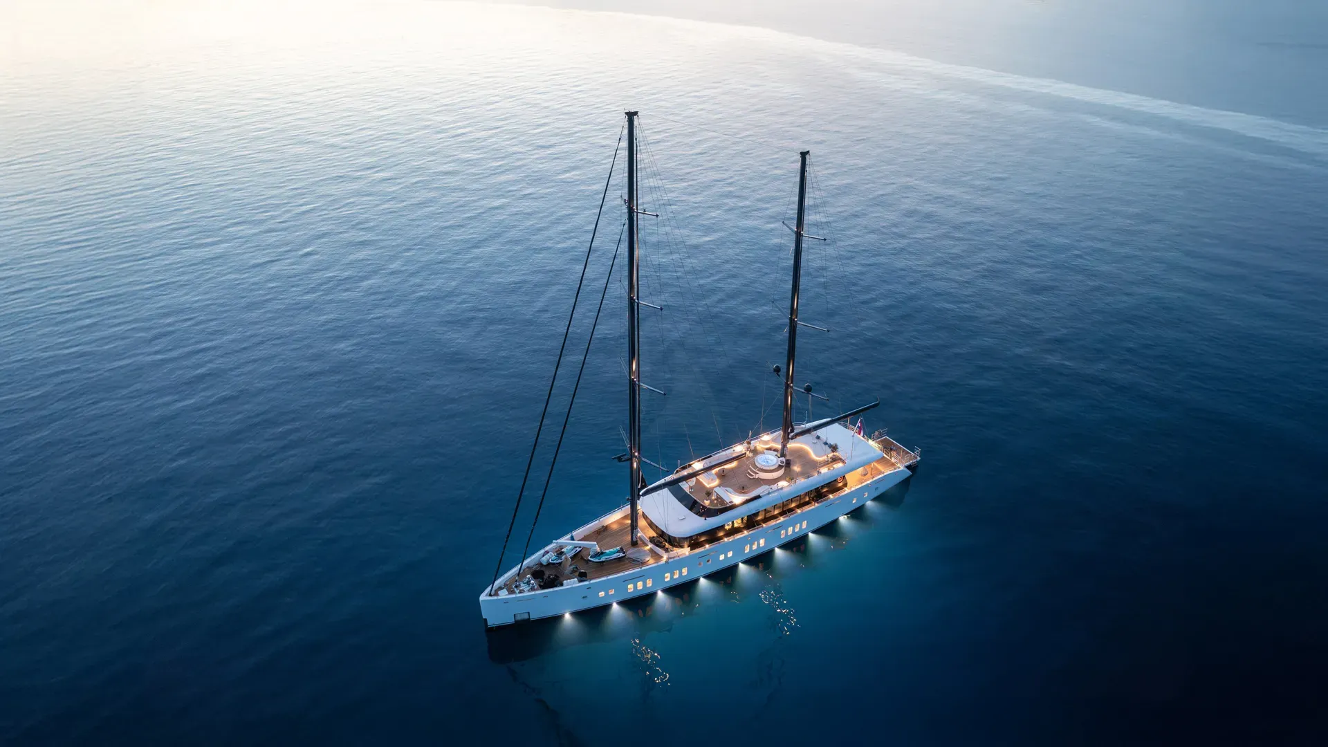 ADRI Radez 45m - aerial shot anchored