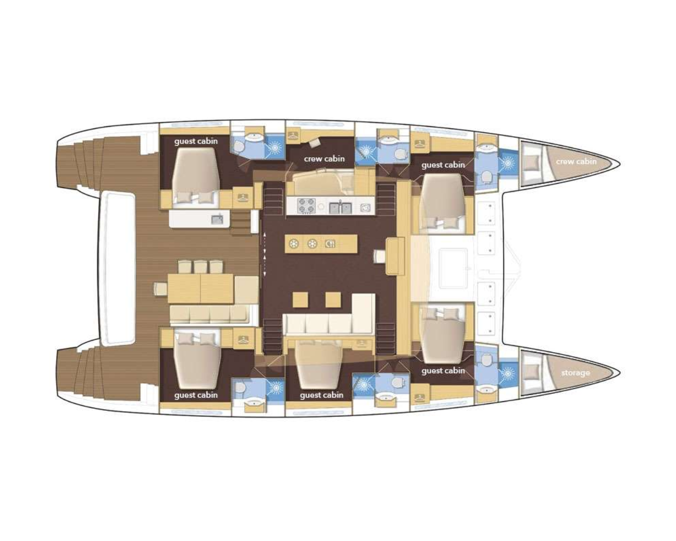 ADRIATIC LION Lagoon 620 - layout