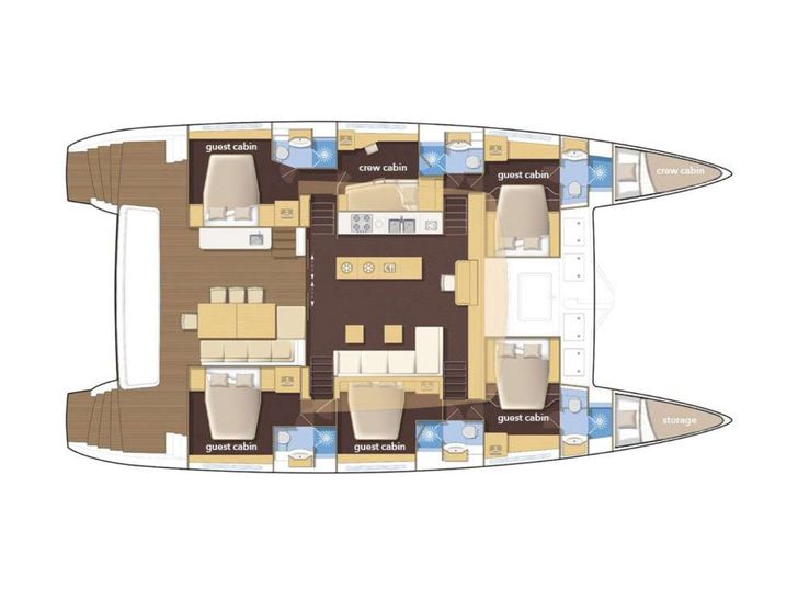 ADRIATIC LION Lagoon 620 - layout ADRIATIC LION Lagoon 620 - layout