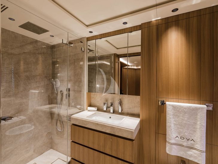 ADVA Benetti Mediterraneo 116 - VIP cabin 2 bathroom ADVA Benetti Mediterraneo 116 - VIP cabin 2 bathroom