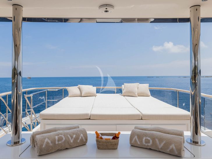 ADVA Benetti Mediterraneo 116 - flybridge sun pads ADVA Benetti Mediterraneo 116 - flybridge sun pads