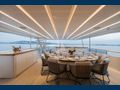 ADVA Benetti Mediterraneo 116 upper deck dining