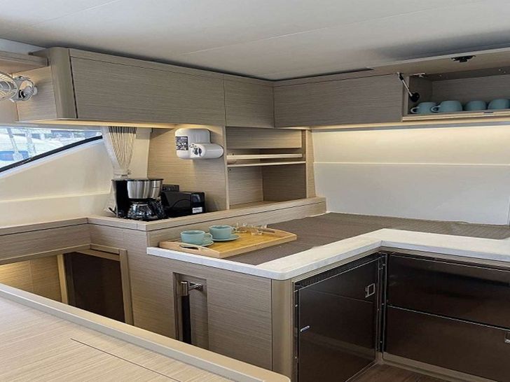 AEGEUS Lagoon 51 galley AEGEUS Lagoon 51 galley